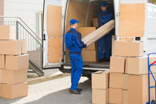 Man and van service moving boxes in Chelsea street