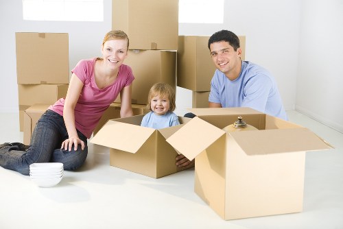 Chelsea residential street prepared for a home move