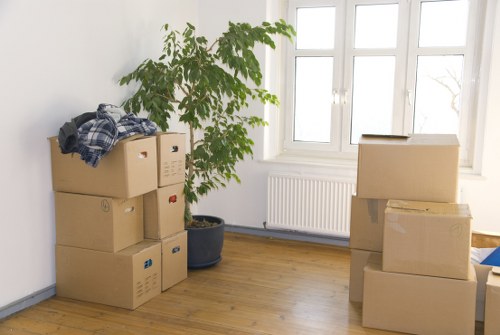 Preparation checklist and labelled moving boxes for a Chelsea relocation
