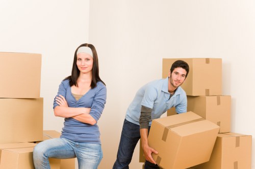 Professional flat removals setup for a Chelsea residential relocation