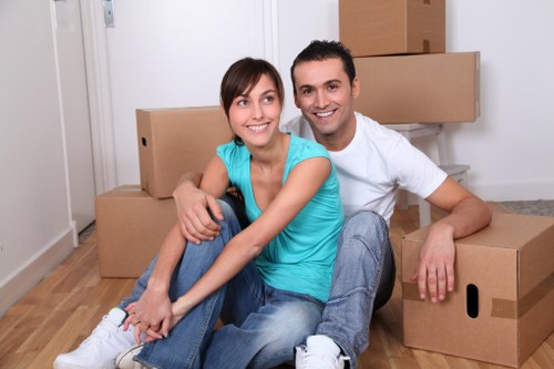 Chelsea removals team planning a residential move in London