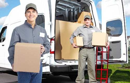 Chelsea van service loading furniture carefully