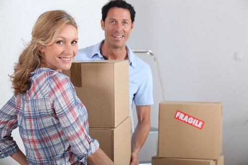 Furniture being carefully handled during a Chelsea home move