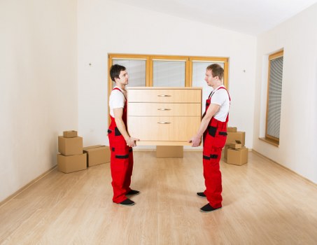 Fragile items carefully packed in Chelsea moving boxes